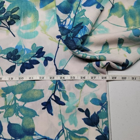 Drapers & Damons Women's 2 XL Button Front Shirt 3/4 Sleeve Abstract Foliage - Picture 8 of 12